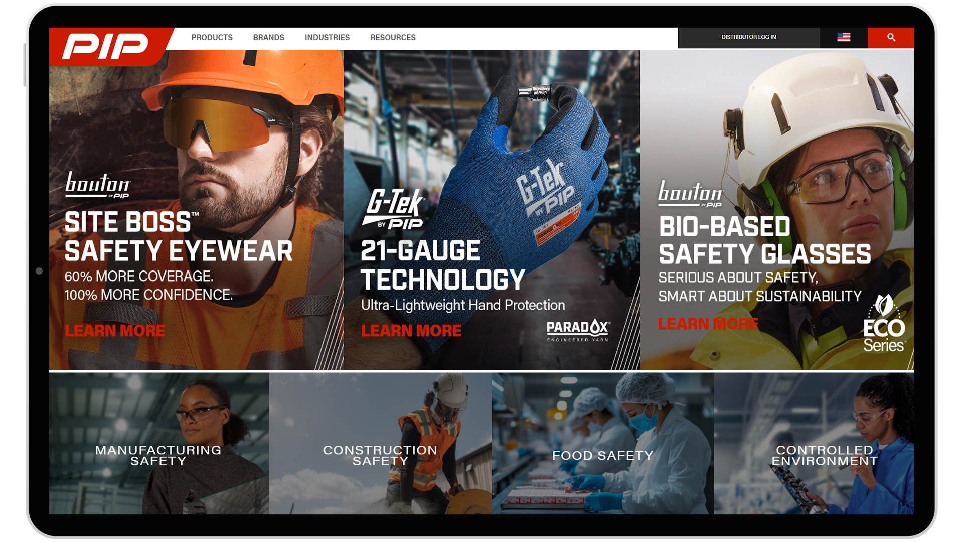 clarity pip-main portfolio cover in tablet frame